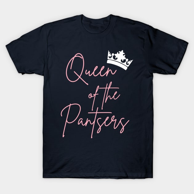 Queen of the Pantsers T-Shirt by Awesome Writer Stuff